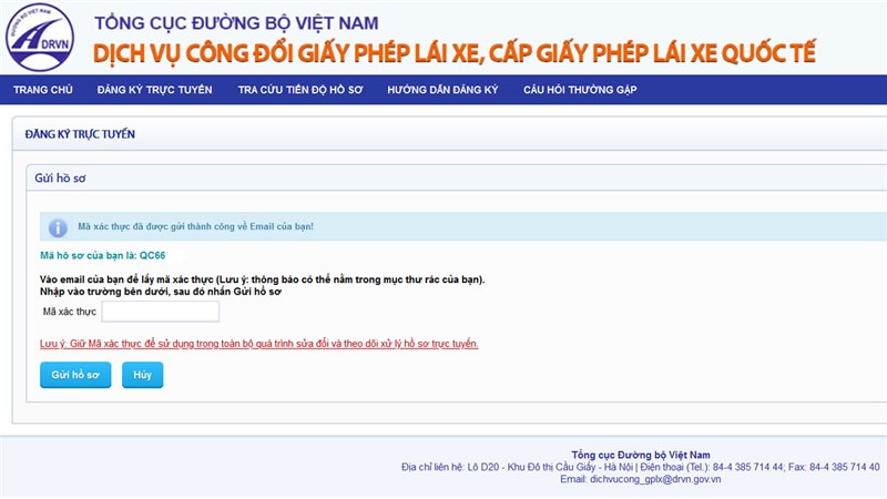 Website Tổng cục Đường bộ hỗ trợ việc đổi bằng lái xe ô tô hết hạn nhanh chóng, dễ dàng