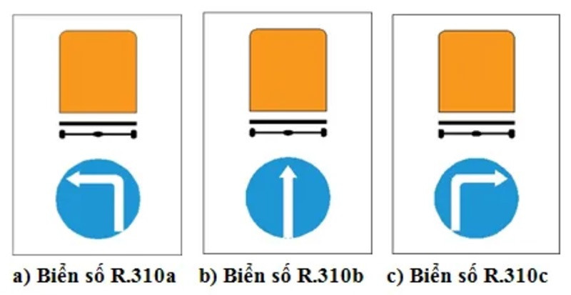 Biển báo thông báo rằng các phương tiện chở hàng nguy hiểm&nbsp;