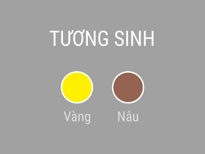 Màu tương sinh của mệnh Kim là màu vàng và nâu đất