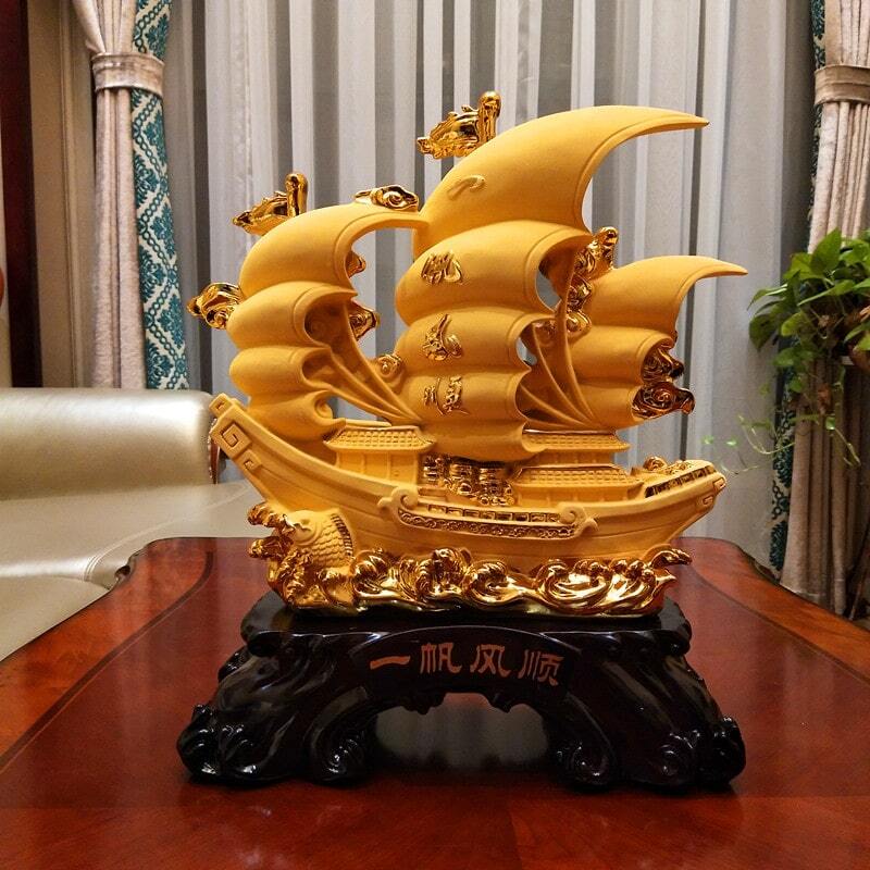 Tượng buồm xuôi gió là vật phẩm phong thủy mang lại sự độc đáo&nbsp;